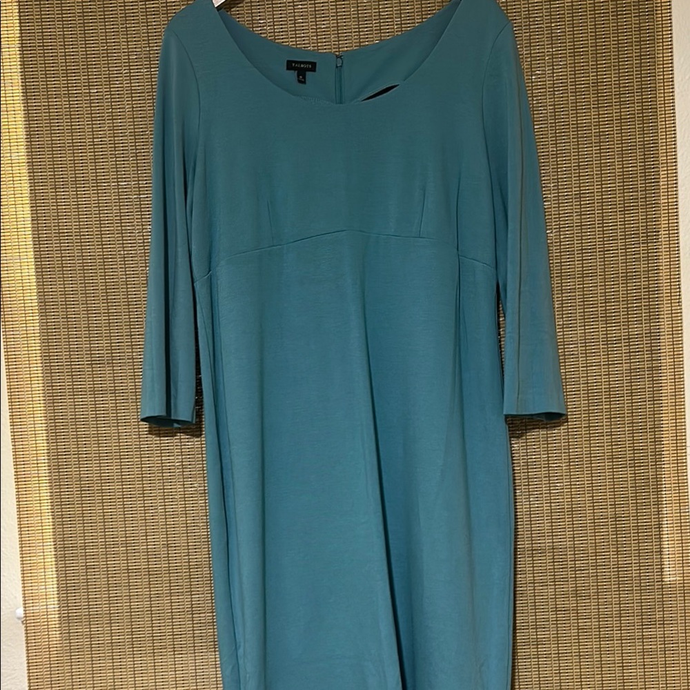 Talbots Teal Long Sleeve Dress